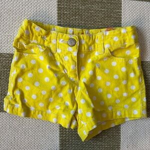 Mini Boden girls polka dot heart shorts 5T